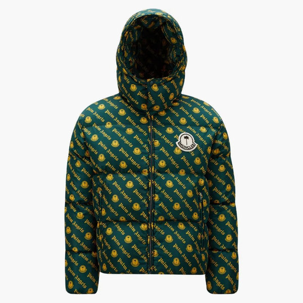 Moncler X Palm Angels Thompson Short Down Jacket Yellow/green