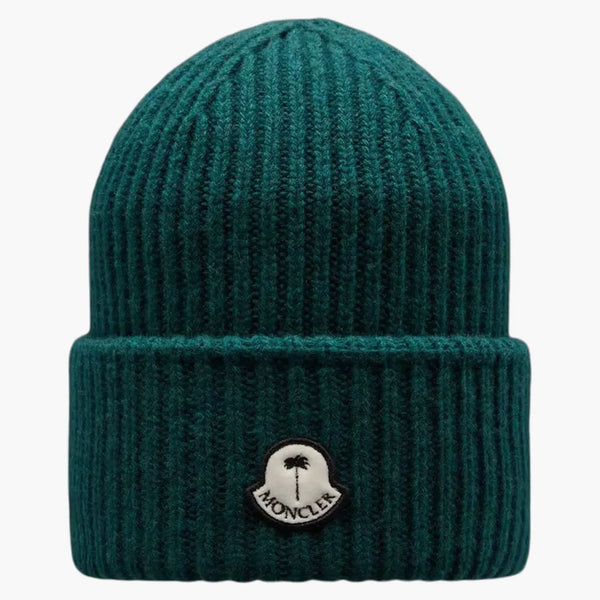 Moncler X Palm Angels Wool Beanie Forest Green