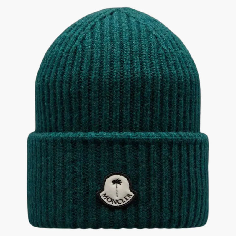 Moncler X Palm Angels Wool Beanie Forest Green