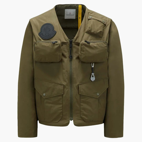Moncler X Pharrell Maple Short Down Jacket Green