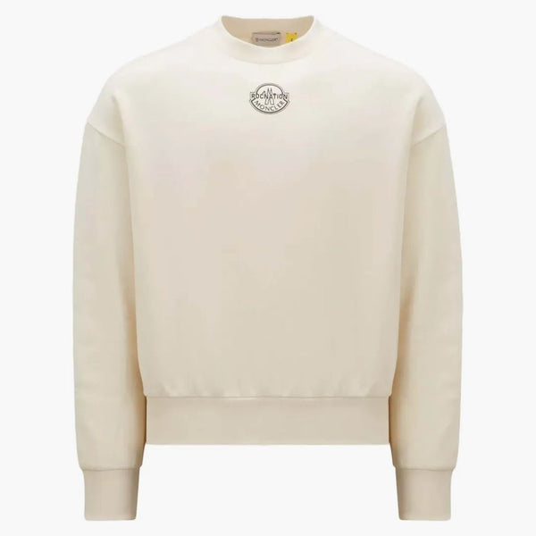 Moncler X Roc Nation By Jay-z Logo Sweatshirt Off White