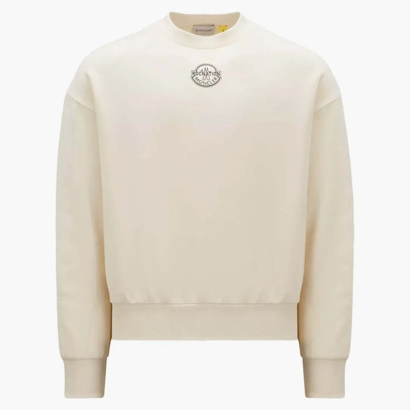 Moncler X Roc Nation By Jay-z Logo Sweatshirt Off White
