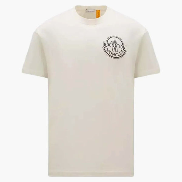 Moncler X Roc Nation By Jay-z Logo T-shirt Off White