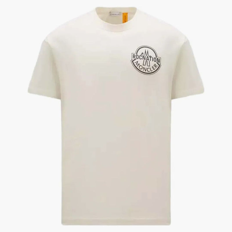 Moncler X Roc Nation By Jay-z Logo T-shirt Off White