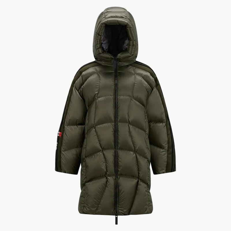 Moncler x Adidas Originals Bonneval Long Down Jacket Dark Green