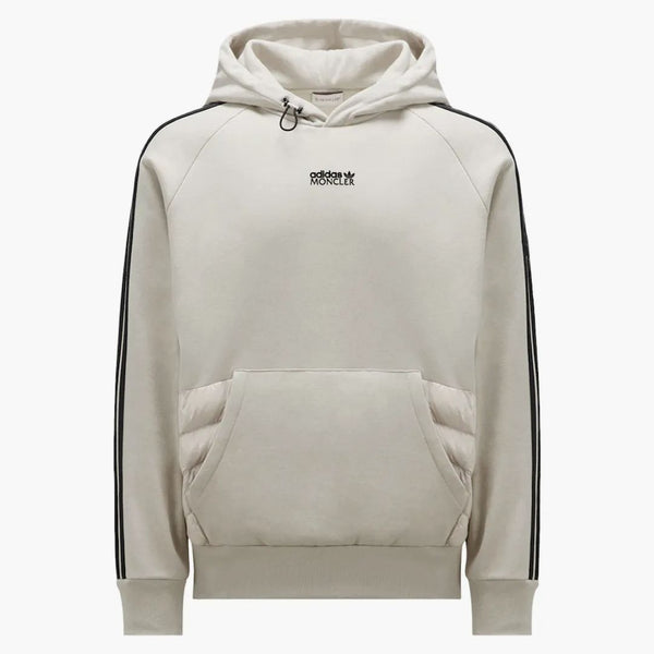 Moncler x adidas oryginał z kapturem z kapturem White