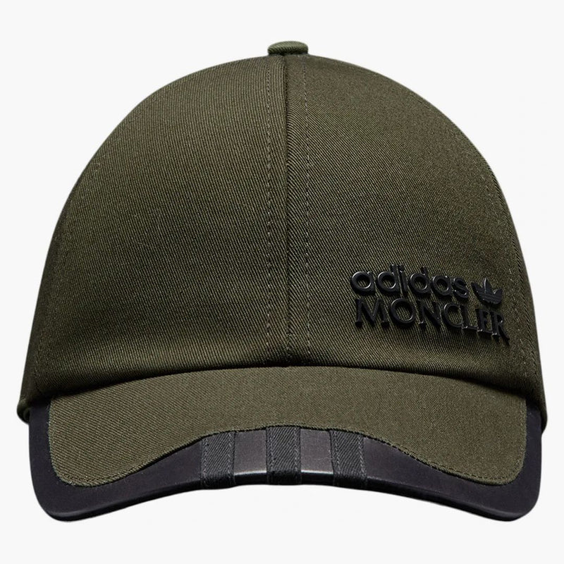 Moncler x Adidas Originals Gabardine Baseball Cap Dark Green