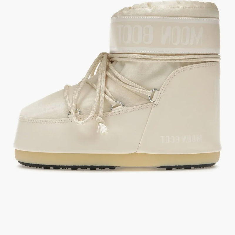 Moon Boot -ikonen Low Nylon boot cream vit