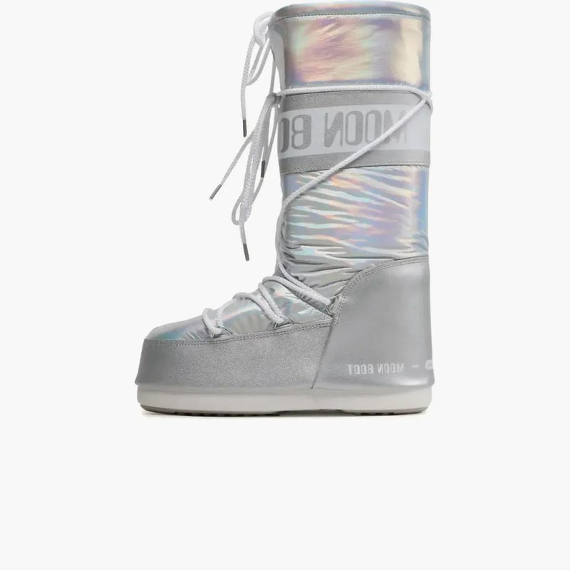Moon Boot Icon Met Boot Silver
