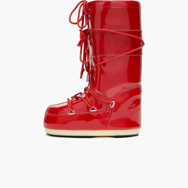 Ikona boot měsíce vinile boot Metallic Red