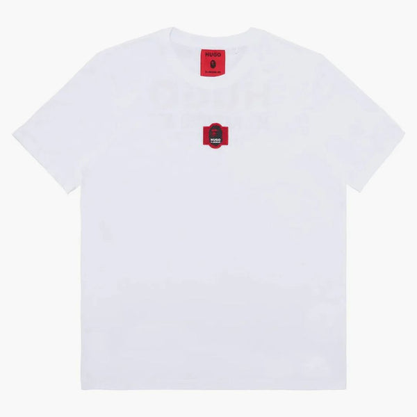 Bape X Hugo Logo Tea White