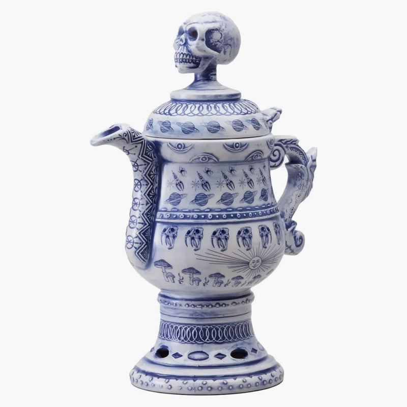 Quartiere x Dr. Woo Meet Skull Head Incense Chamber Blue