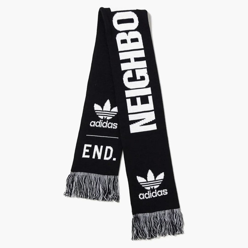 Quartiere x end x adidas sostenitori Scarf nero/bianco