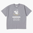 Sousedství x Harley Davidson Cracked Print T-Shirt Grey