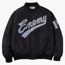Område X Public Enemy X Majestic Baseball Jacket Black