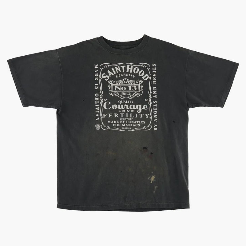 Quartiere x saint mxxxxxx sthd paradiso teneva t-shirt vintage nero