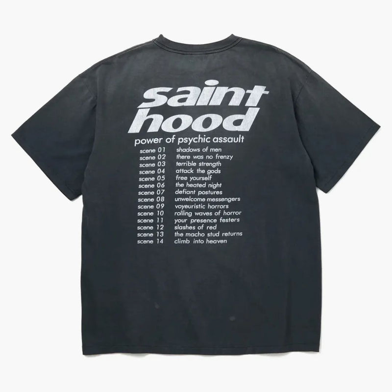 Quartiere x saint mxxxxxx sthd s/s t-shirt vintage nero
