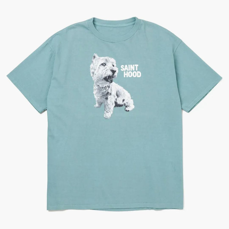 Quartiere x saint mxxxxxx sthd s/s tee vintage blu