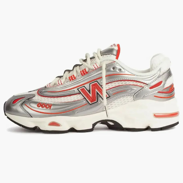 New Balance 1000 thisneverthat kovové stříbrné červené