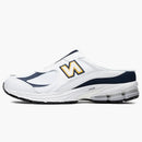 New Balance 2002r Mule White Navy Blue