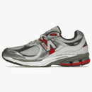 New Balance 2002r Silver Metallic Team Red