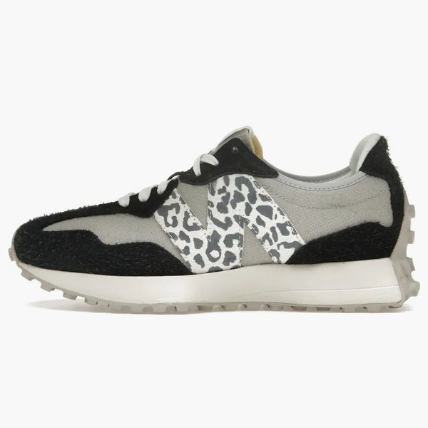 New Balance 327 Black Gray Leopard (Women's)