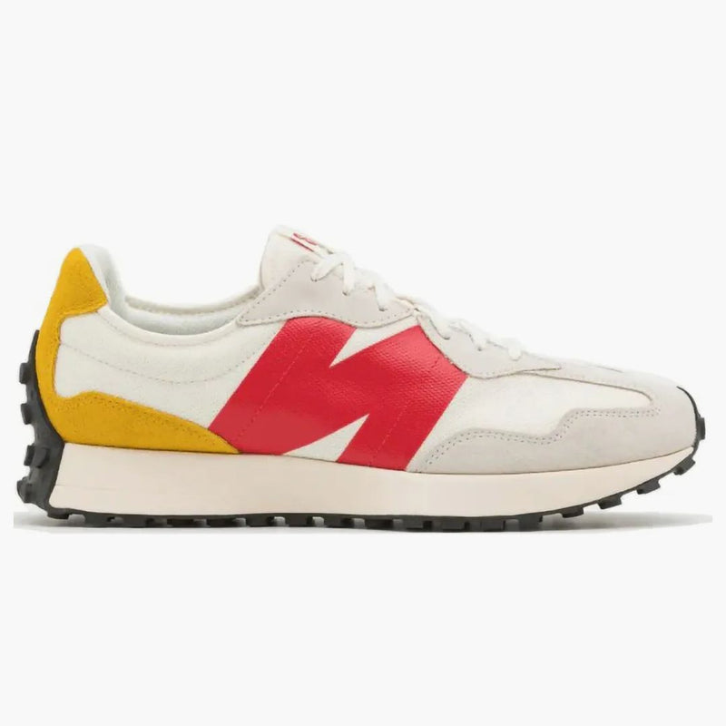 New Balance 327 crema rosso giallo