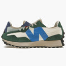 New Balance 327 Forest Green Serene Blue Vintage Worn
