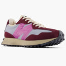 New Balance 327 Vintage blu a crepuscolo dorato indossato