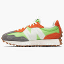 New Balance 327 Lime Green Red Gray
