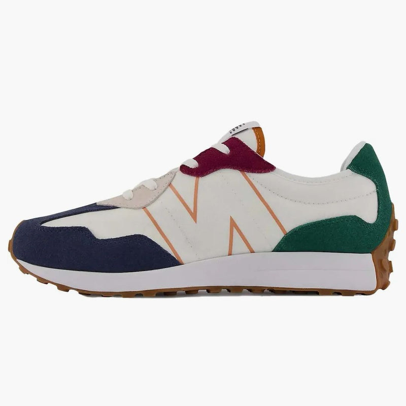 New Balance 327 Natural Indigo Green Maroon Gum (GS)