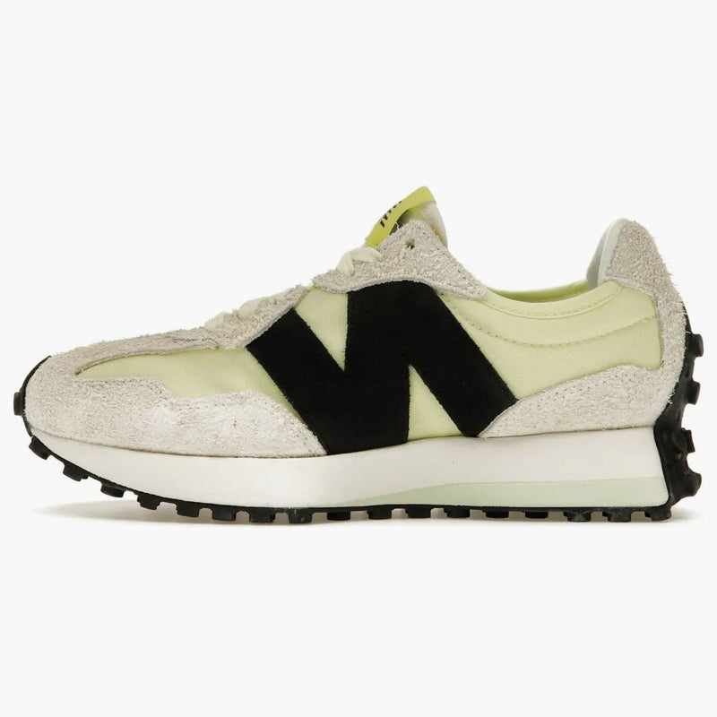 New Balance 327 Blanco negro gris amarillo (femenino)