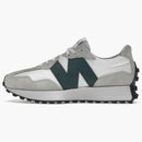 New Balance 327 White Nightwatch Green (women's)
