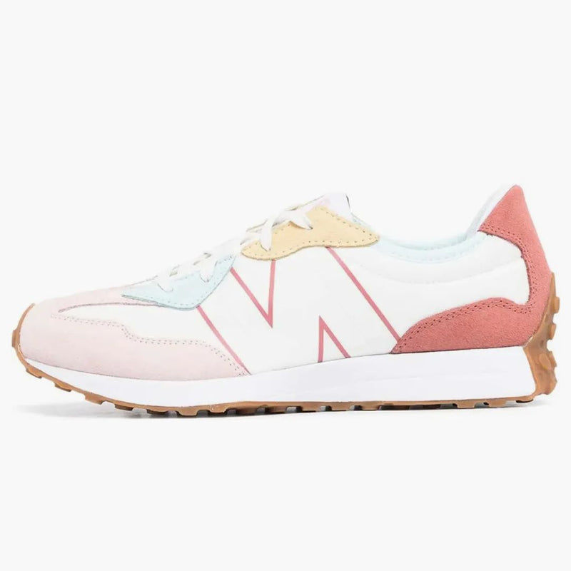 New Balance 327 Goma rosa de ostra blanca (GS)