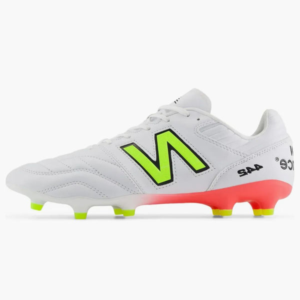 New Balance 442 Pro Fg V2 White Energy Red Hi-lite