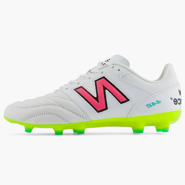 New Balance 442 V2 Team Fg White Hi-lite Neon Pink