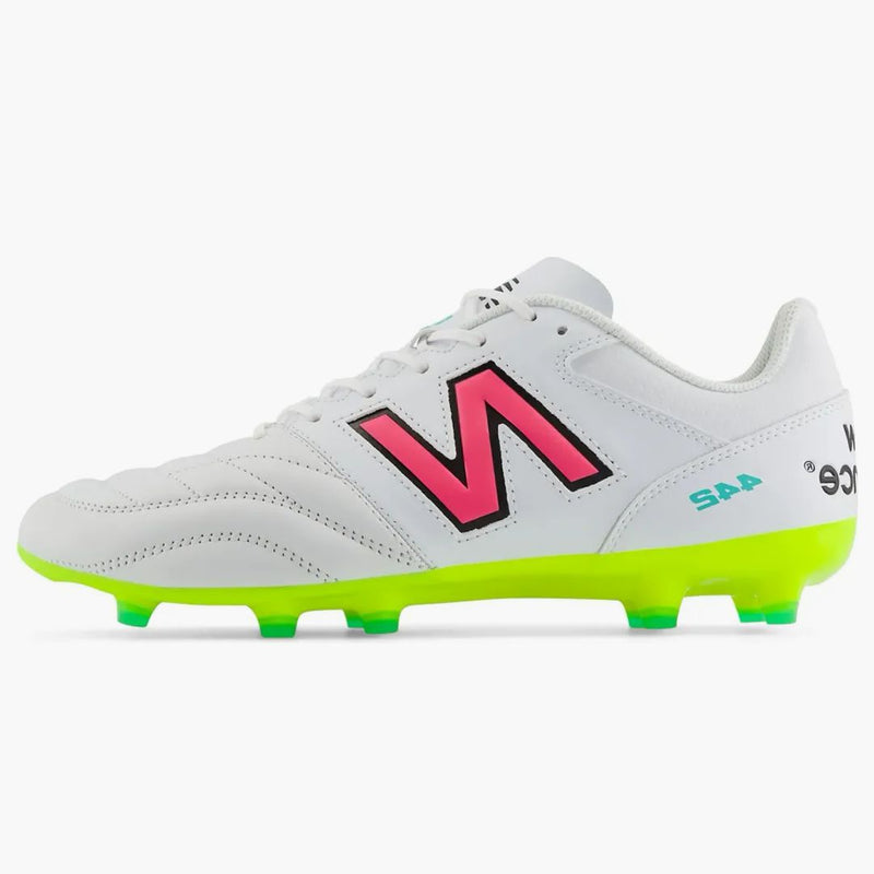 New Balance 442 V2 Team Fg White Hi-lite Neon Pink