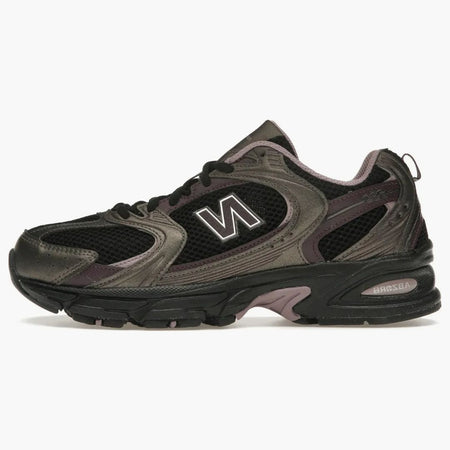 New Balance 530 Black Metallic Plum Brown