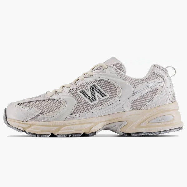 New Balance 530 vintage srebrny metalowy bakteria księżyca