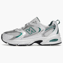 New Balance 530 Green plateado blanco