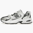 New Balance 530 Black Metálico de plata blanca