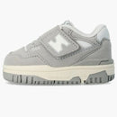 New Balance 550 bungee de gamuza de hormigón correa de encaje (TD)