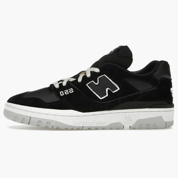 New Balance 550 Suede Perforated Leather Black White