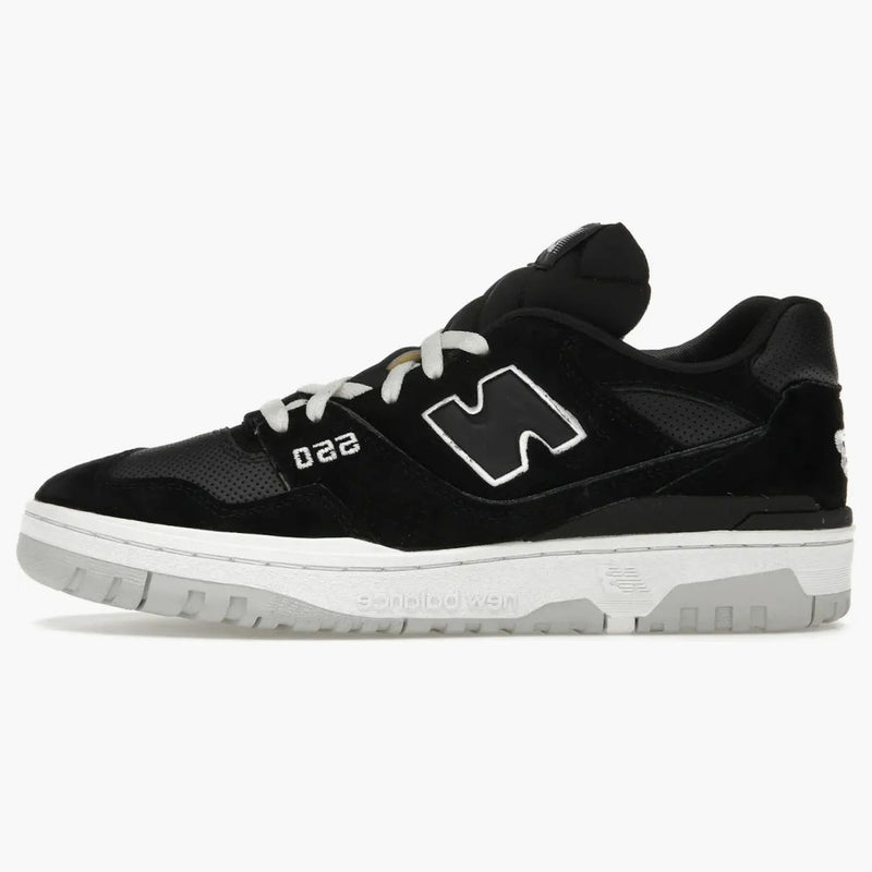 New Balance 550 Suede Perforated Leather Black White