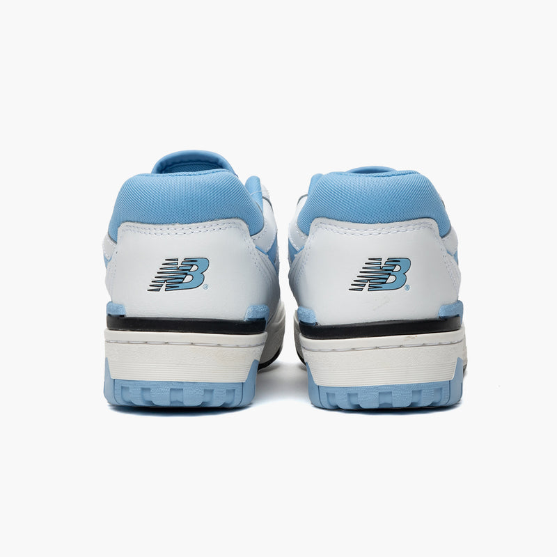 New Balance 550 UNC White University Blue Rückansicht