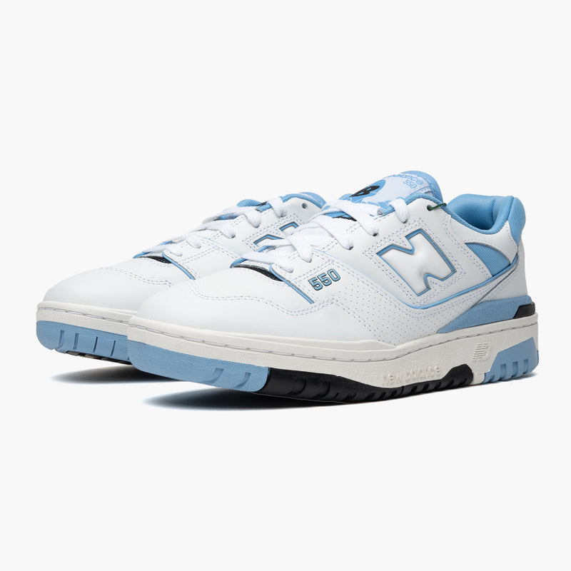New Balance 550 UNC White University Blue Seitenansicht