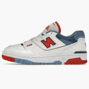 New Balance 550 White True Red Atlantic Blue