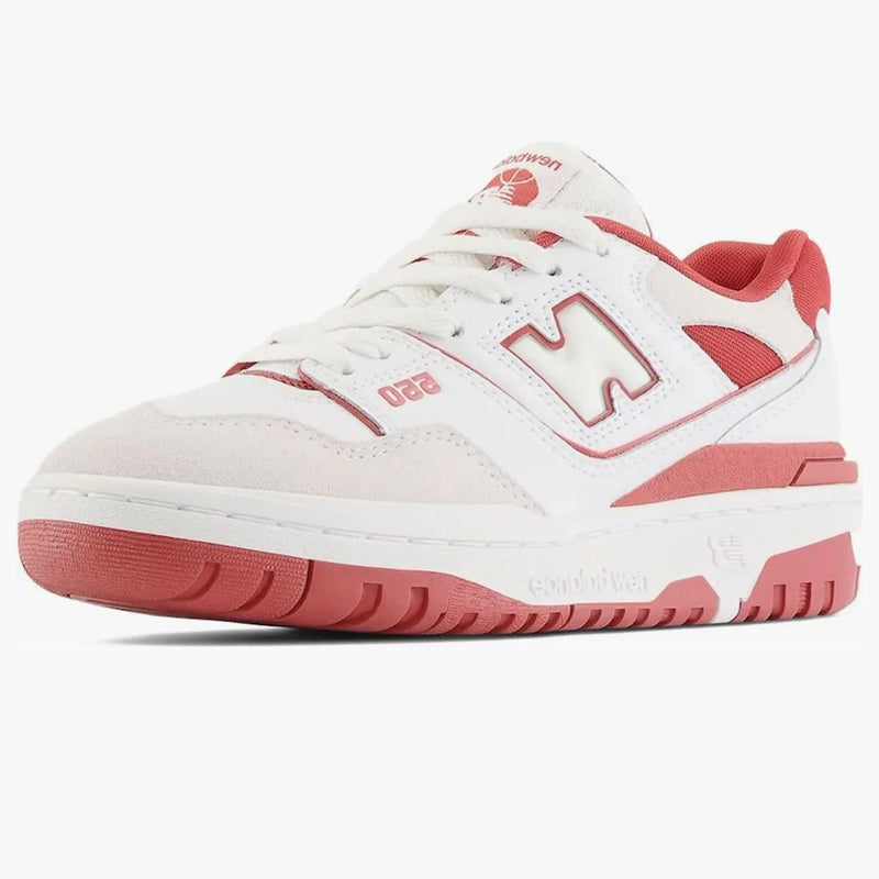 New Balance 550 bílá cihla červená