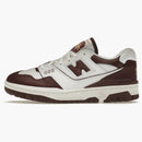 New Balance 550 Borgoña blanca