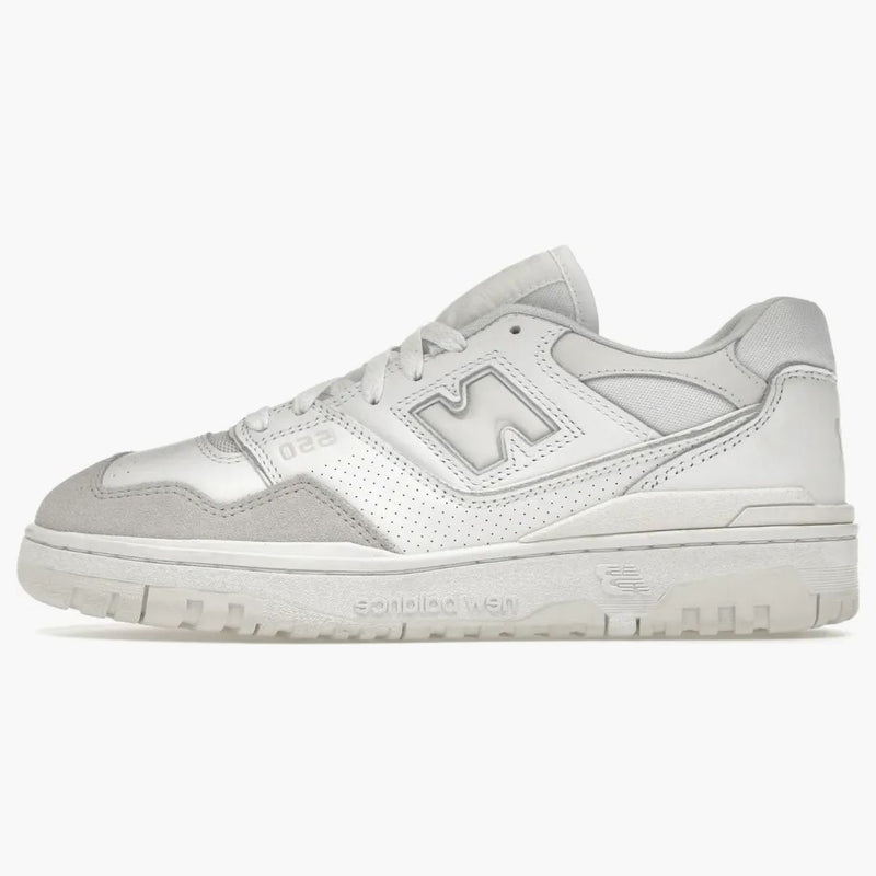New Balance 550 vitgrå tå